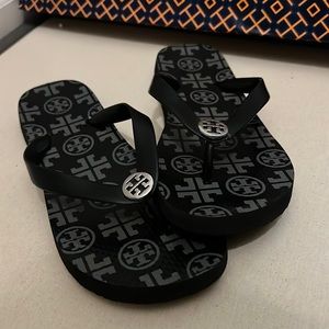 Tory Burch traveler square logo flip flop sandal